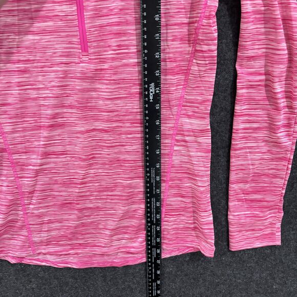 Under Armour Pullover Womens Small Pink Fitted 1/2 Zip Running Top All Season - Picture 5 of 9